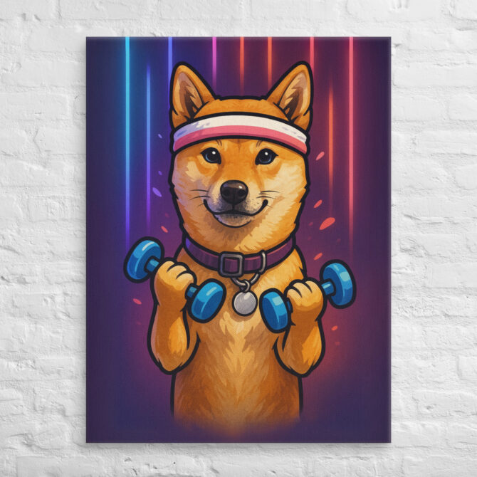 Pet Fitness Mode – Custom Pet Canvas Wall Art - Image 3