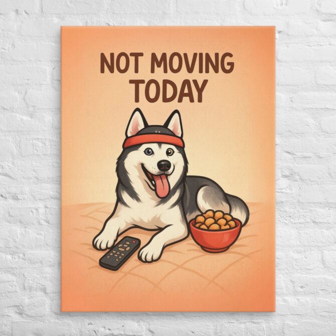 Lazy Couch Potato – Custom Pet Canvas Wall Art - Image 3