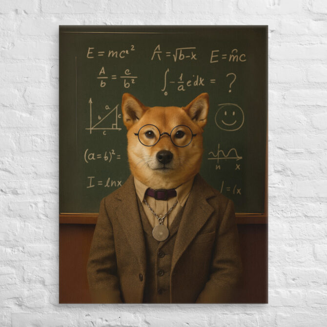 Professor / Teacher – Custom Work-Themed Pet Portrait Canvas - Image 3