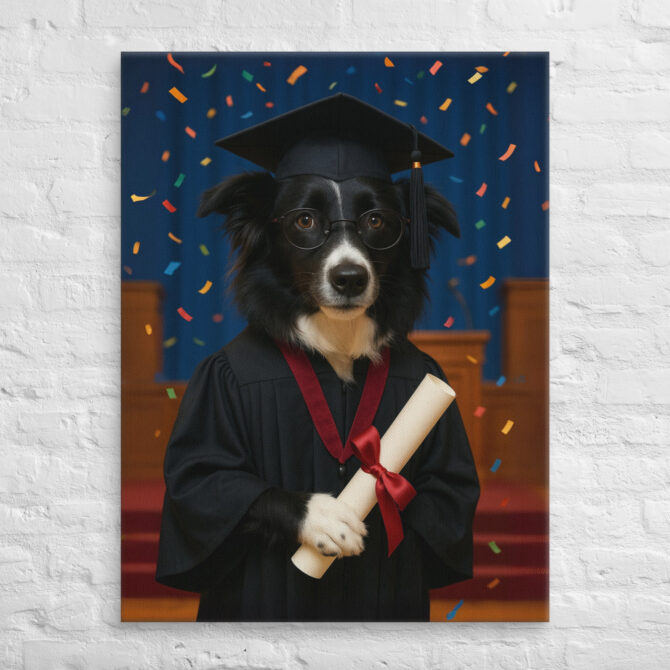 Student / Graduate – Custom Pet Portrait Canvas - Image 3