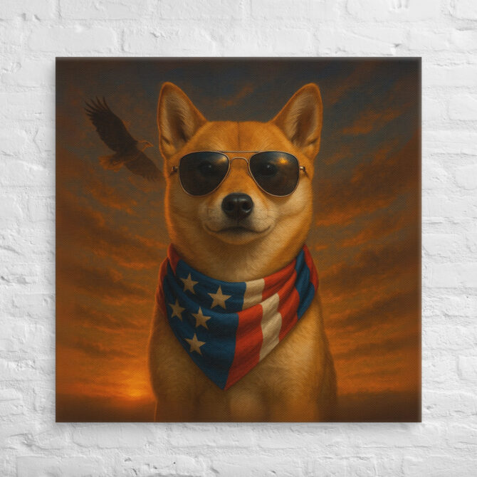 All-American Hero Custom Pet Canvas Wall Art – Patriotic Home Décor - Image 4