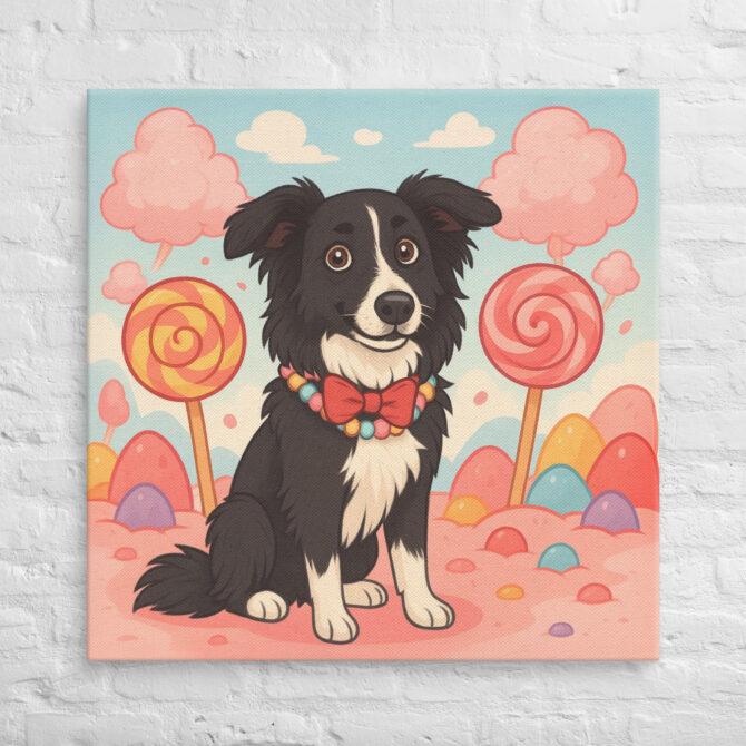 Candyland Adventure Custom Pet Canvas Wall Art – Unique Home Décor Gift - Image 4