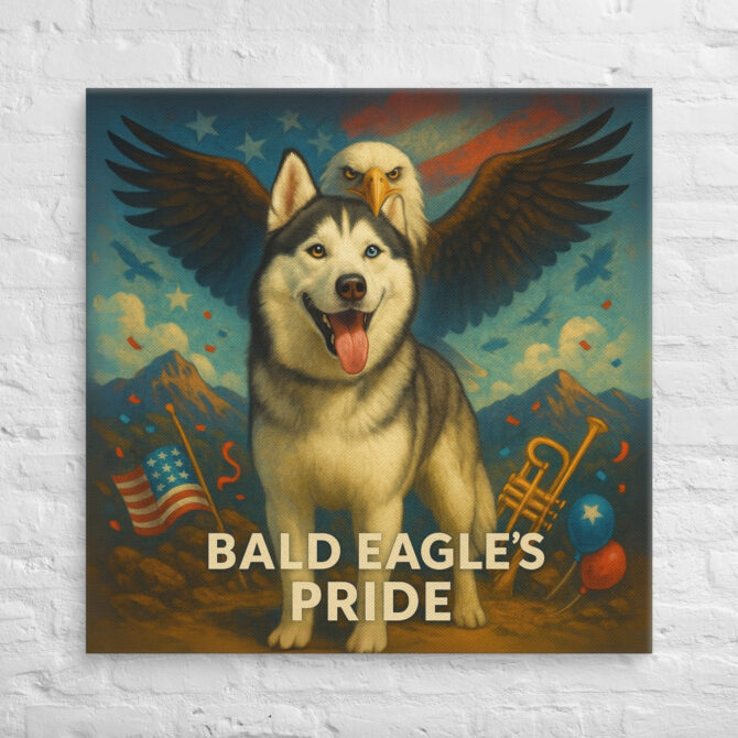 Bald Eagle’s Pride – Custom Pet Canvas Wall Art for Patriotic Home Décor - Image 4
