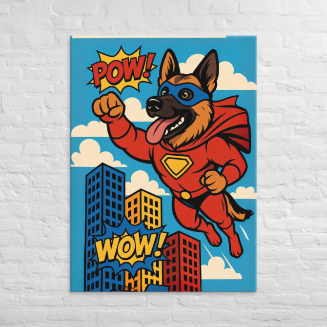 Superhero Sidekick – Custom Pet Canvas Wall Art - Image 4