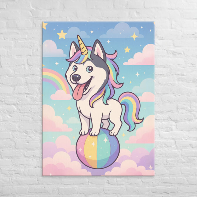 Super Cute Pet Unicorn – Custom Canvas Wall Art with Your Pet’s Portrait - Image 4