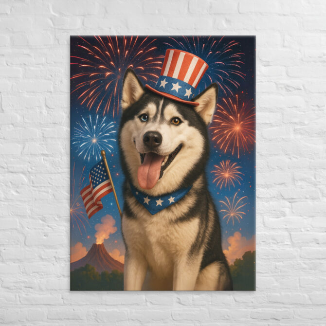 Fourth of July Fireworks – Custom Pet Canvas Wall Art - Image 4