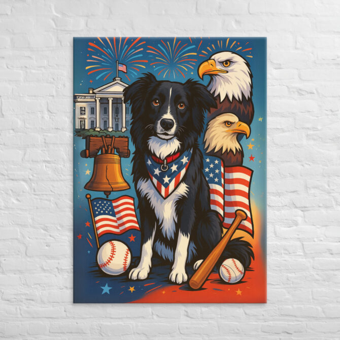 American Dream Collage – Custom Pet Canvas Wall Art - Image 4