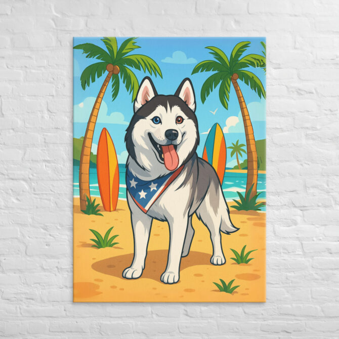 Tropical Beach Paradise – Custom Pet Canvas Wall Art - Image 4