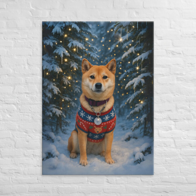 Winter Wonderland Scene – Custom Pet Canvas Wall Art - Image 4