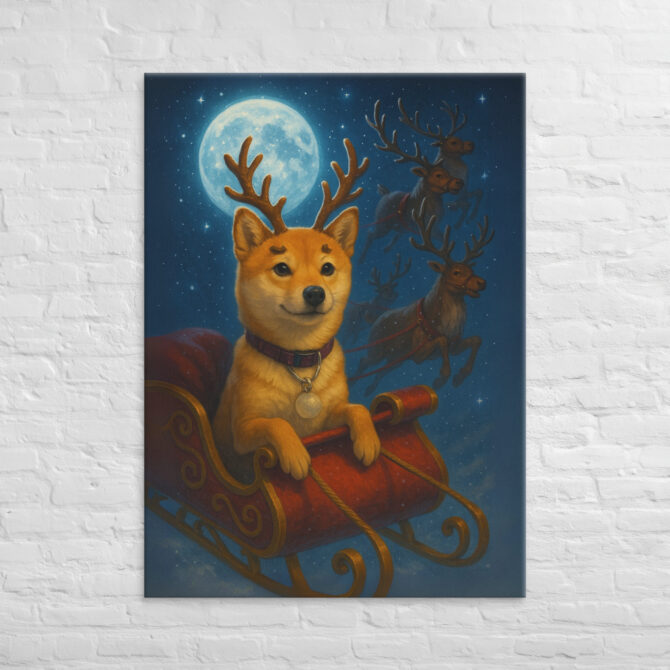 Reindeer Ride Adventure – Custom Pet Canvas Wall Art - Image 4