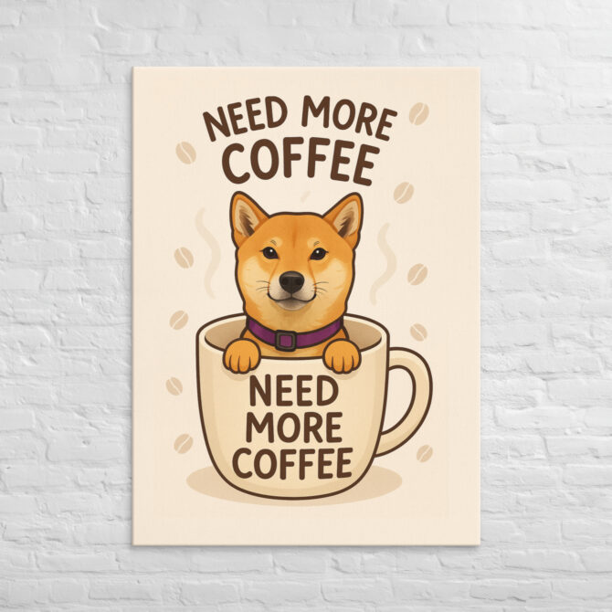 Coffee & Chaos – Custom Pet Canvas Wall Art - Image 4