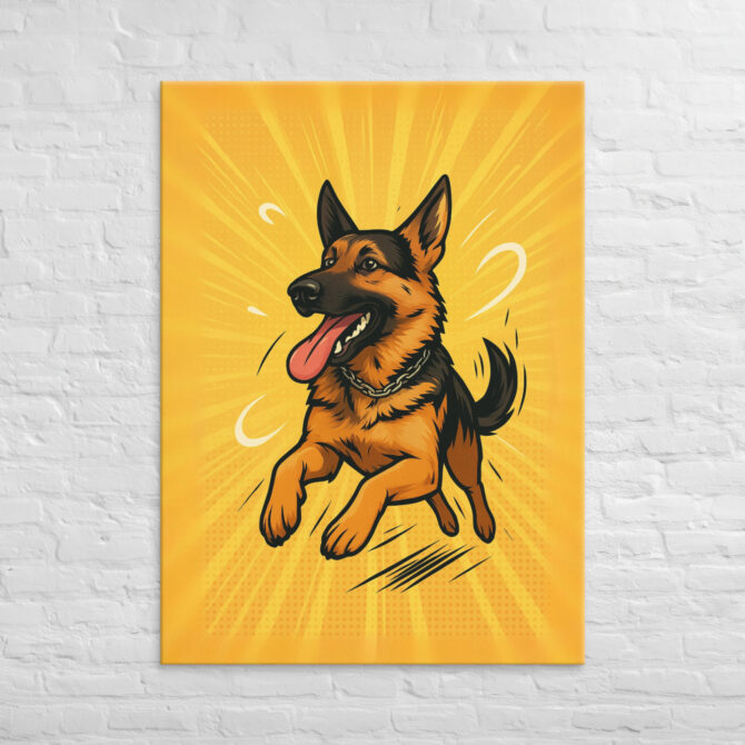 Zoomies in Action – Custom Pet Canvas Wall Art - Image 4