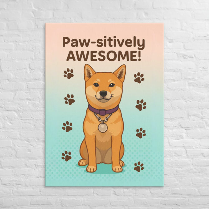 Paw-sitively Awesome – Custom Pet Canvas Wall Art - Image 4