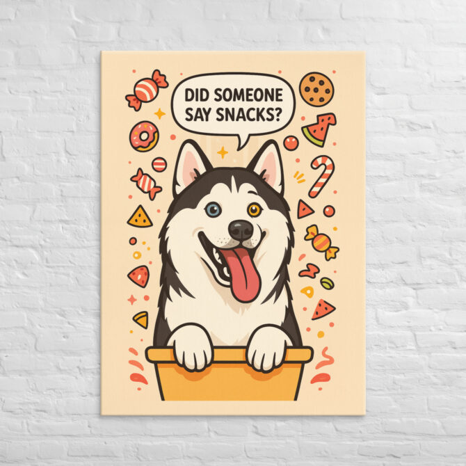 Did Someone Say Snacks? – Custom Pet Canvas Wall Art - Image 4
