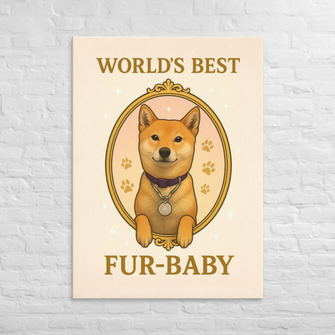 World’s Best Fur-Baby – Custom Pet Canvas Wall Art - Image 4