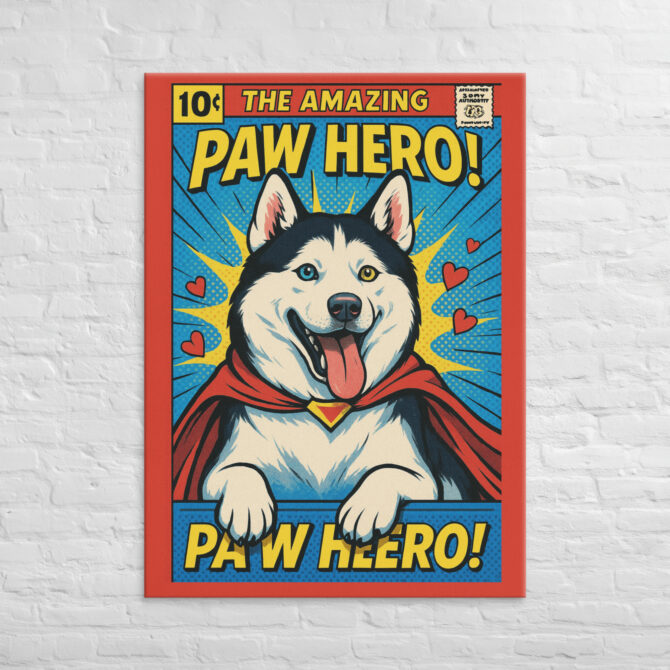 Comic Book Cover – Custom Pet Canvas Wall Art - Image 4