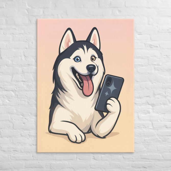 Pet Selfie Time – Custom Pet Canvas Wall Art for Home Décor - Image 4