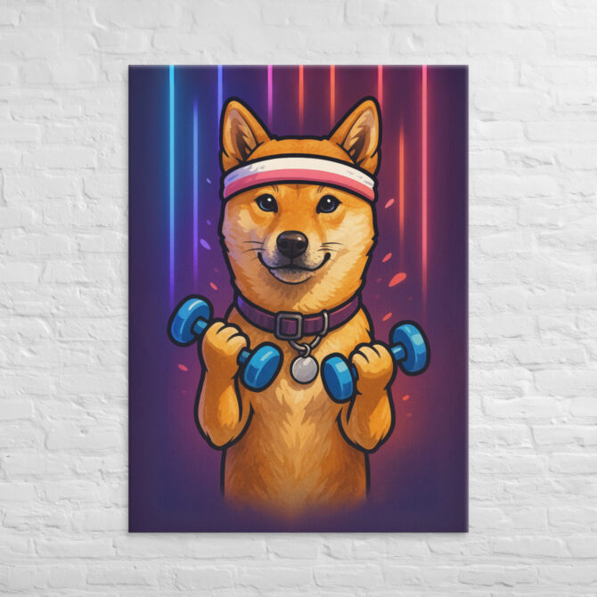 Pet Fitness Mode – Custom Pet Canvas Wall Art - Image 4