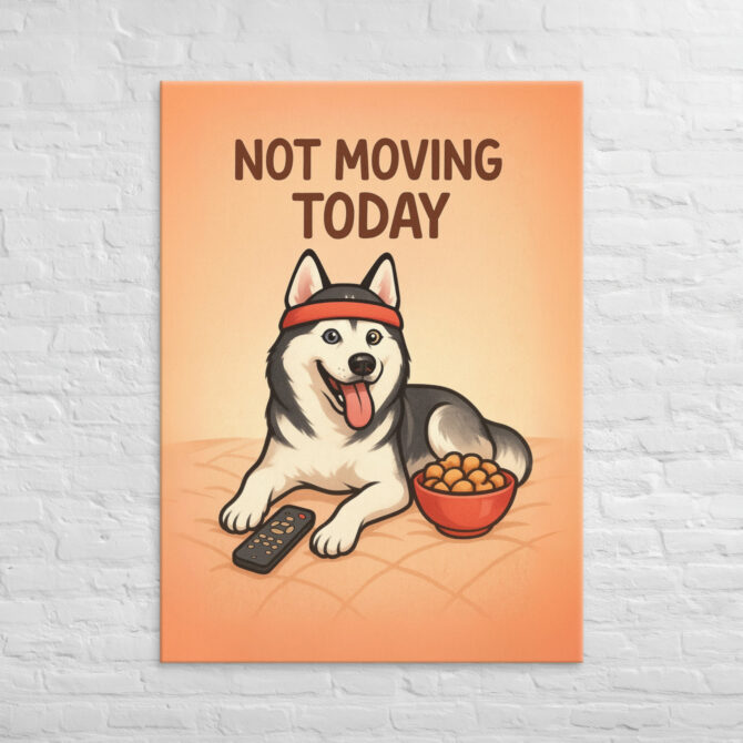 Lazy Couch Potato – Custom Pet Canvas Wall Art - Image 4