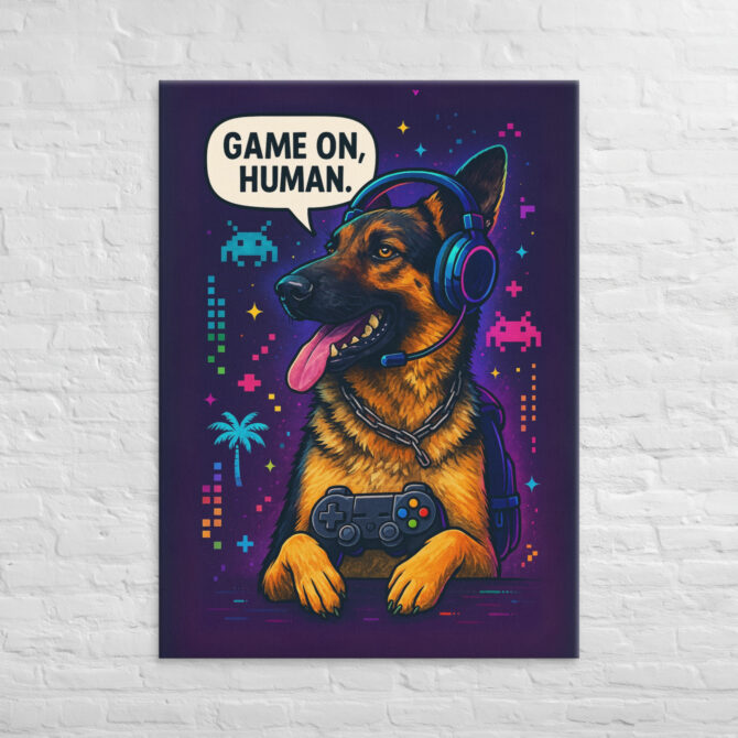 Pet Gamer Mode – Custom Pet Canvas Wall Art - Image 4