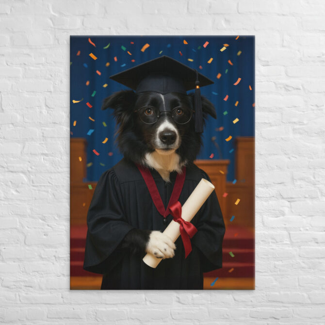 Student / Graduate – Custom Pet Portrait Canvas - Image 4