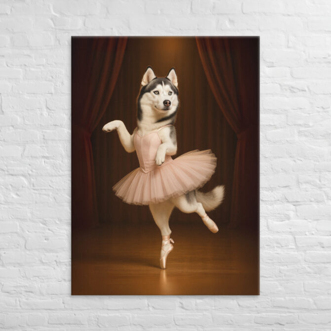 Ballet Dancer – Custom Work-Themed Pet Portrait Canvas - Image 4
