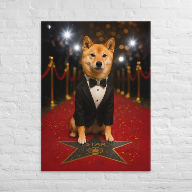 Actor (Hollywood Star) – Custom Work-Themed Pet Portrait Canvas - Image 4