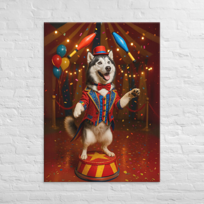 Circus Performer – Custom Work-Themed Pet Canvas Portrait - Image 4