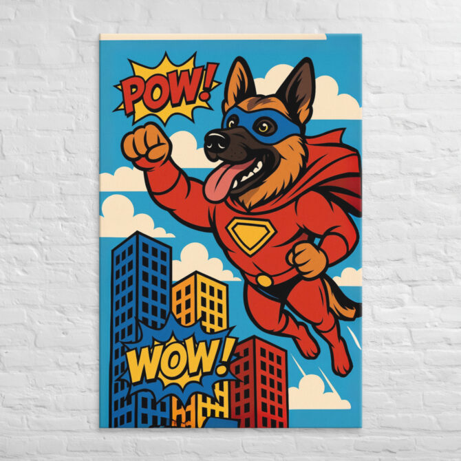 Superhero Sidekick – Custom Pet Canvas Wall Art - Image 5