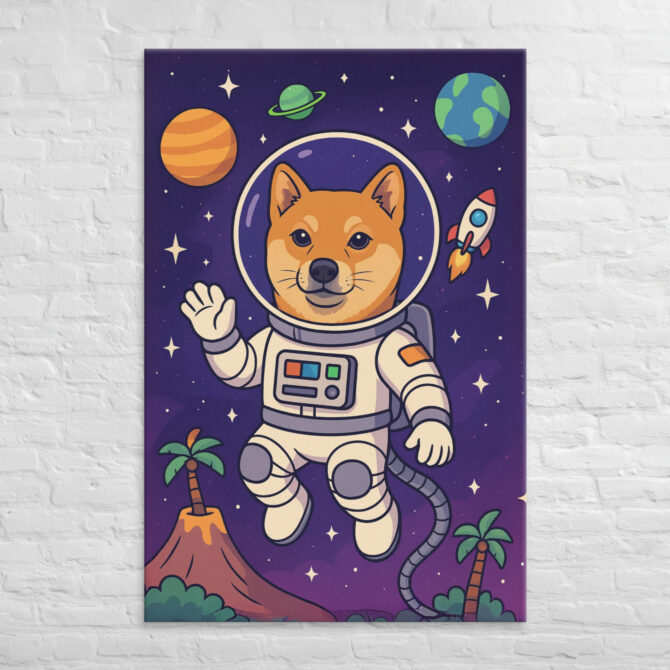 Space Explorer Pet – Custom Canvas Wall Art with Your Pet - Image 5