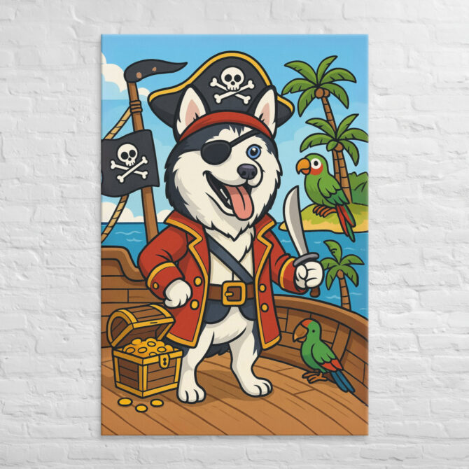 Pirate Adventure – Custom Pet Canvas Wall Art with Your Pet’s Portrait - Image 5