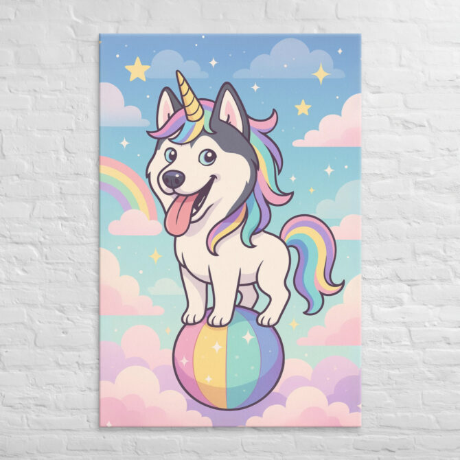 Super Cute Pet Unicorn – Custom Canvas Wall Art with Your Pet’s Portrait - Image 5
