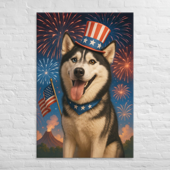 Fourth of July Fireworks – Custom Pet Canvas Wall Art - Image 5