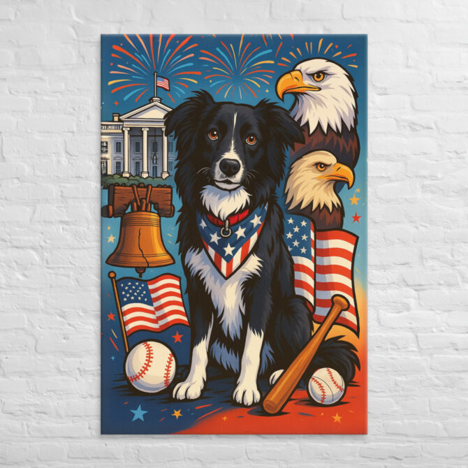 American Dream Collage – Custom Pet Canvas Wall Art - Image 5