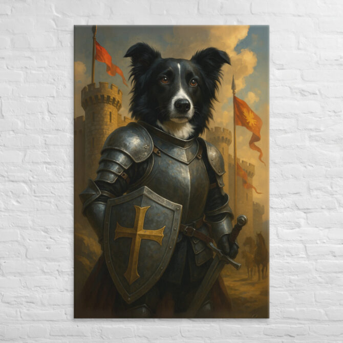 Medieval Knight Pet – Custom Home Décor Canvas Wall Art - Image 5