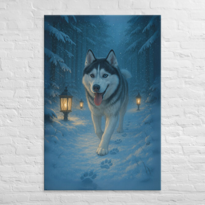 Frosty Forest Walk – Custom Pet Canvas Wall Art - Image 5
