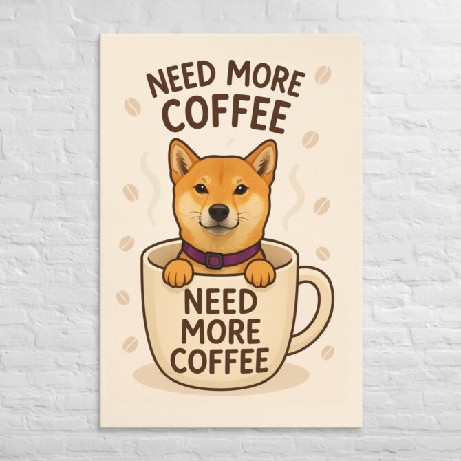 Coffee & Chaos – Custom Pet Canvas Wall Art - Image 5