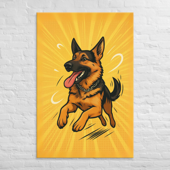 Zoomies in Action – Custom Pet Canvas Wall Art - Image 5
