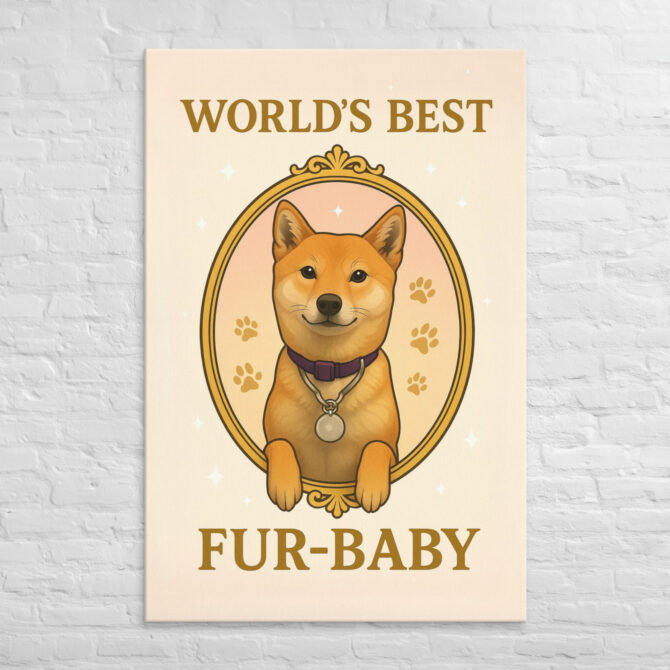 World’s Best Fur-Baby – Custom Pet Canvas Wall Art - Image 5