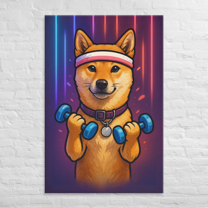 Pet Fitness Mode – Custom Pet Canvas Wall Art - Image 5