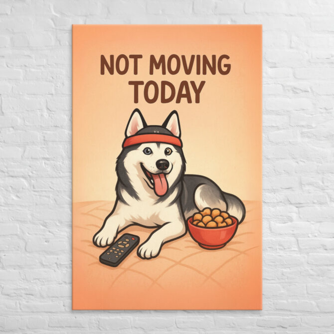 Lazy Couch Potato – Custom Pet Canvas Wall Art - Image 5