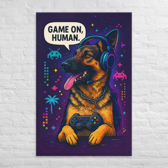 Pet Gamer Mode – Custom Pet Canvas Wall Art - Image 5
