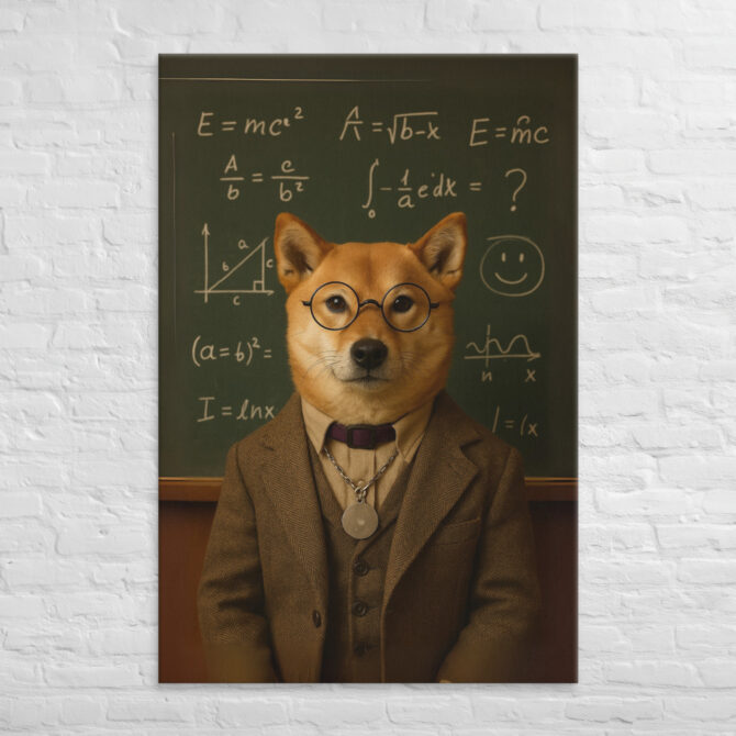 Professor / Teacher – Custom Work-Themed Pet Portrait Canvas - Image 5