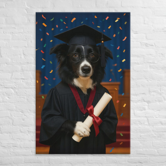 Student / Graduate – Custom Pet Portrait Canvas - Image 5