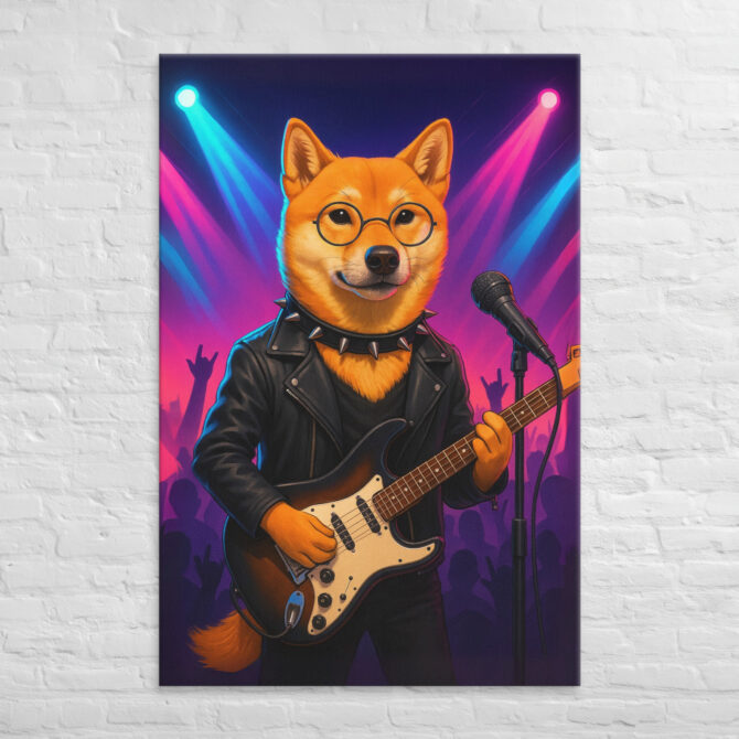 Musician Rockstar – Custom Work-Themed Pet Canvas Portrait - Image 5