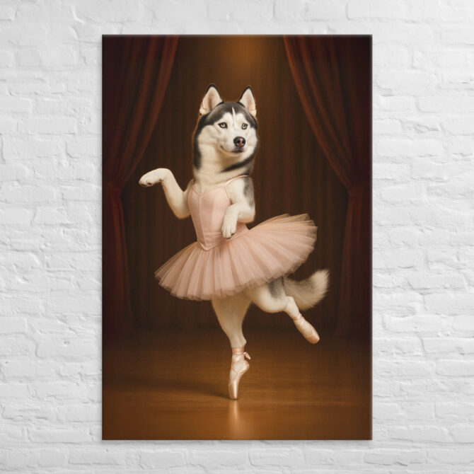 Ballet Dancer – Custom Work-Themed Pet Portrait Canvas - Image 5