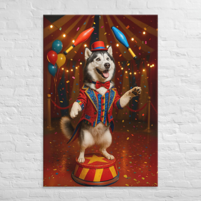 Circus Performer – Custom Work-Themed Pet Canvas Portrait - Image 5