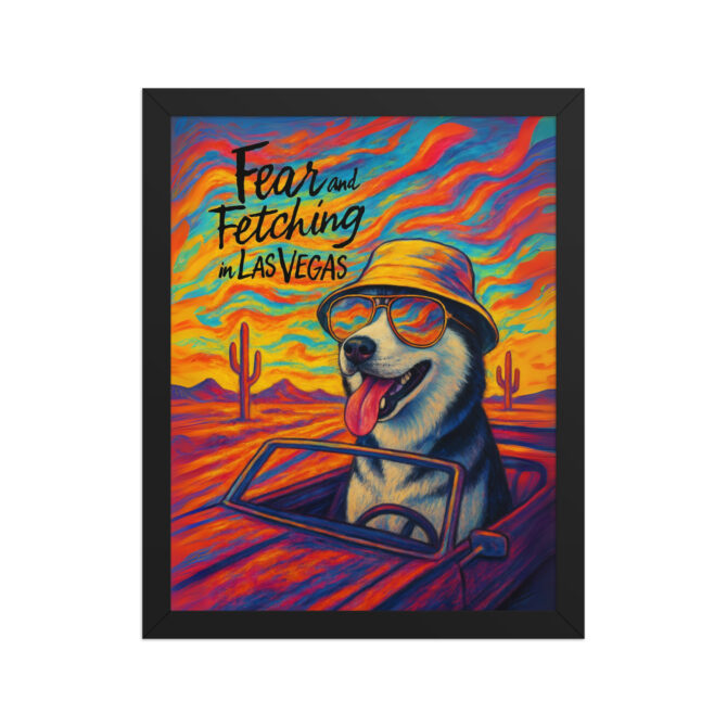 Fear and Fetching in Las Vegas – Custom Pet Movie Poster Print - Image 2