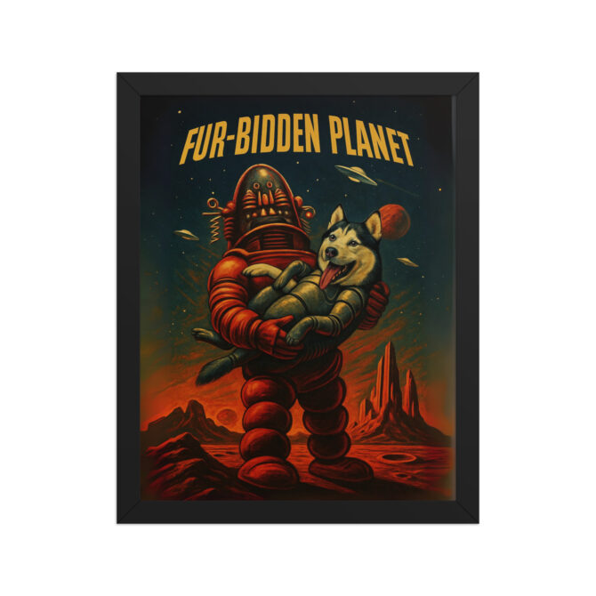 Custom Pet Movie Poster – Fur-bidden Planet (Forbidden Planet Style) - Image 2