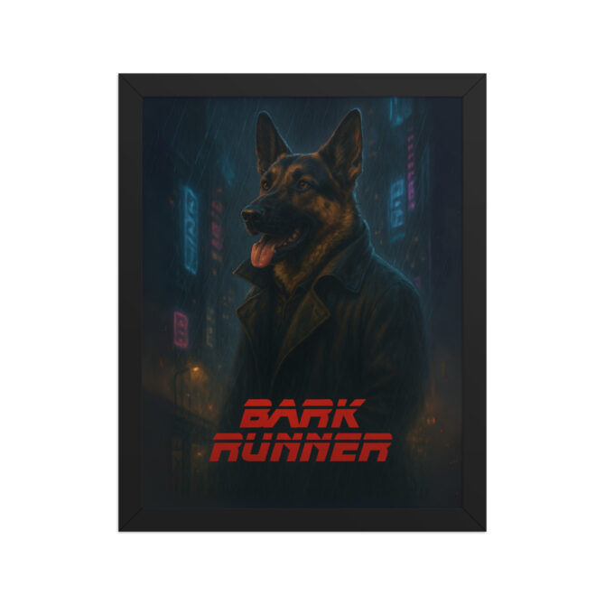 Custom Blade Runner Pet Poster – Bark Runner Framed Wall Art - Image 2